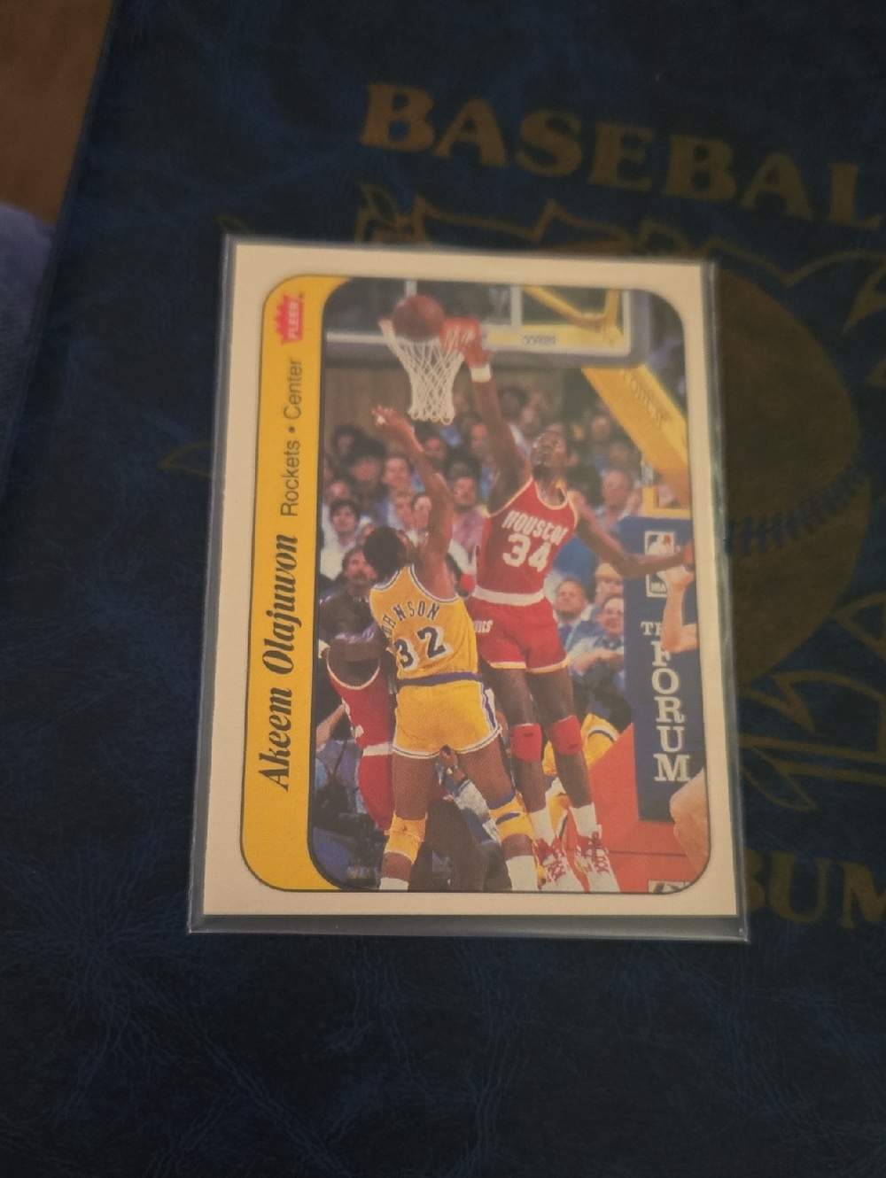 Akeem Olajuwon Houston Rockets Basketball Card